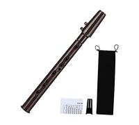 Oshhni Mini Portable Pocket Saxophone Professional Instruments Woodwind with Storage Bag for Beginners Adults Professionals, Coffee
