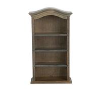 Oshhni Miniature Dollhouse Bookshelf, Sturdy, 4 Shelves, Dollhouse Decor for Miniature Landscapes, Four Shelves, Bookshelf, Toy, Mini, Retro