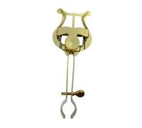 Oshhni Music Sheet Holder for Marching Band Metal Clip for Instruments, Gold White
