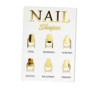 Oshhni Nail Art Display Board Nail Tip Showing Holder Manicure Display Nail Art Display Stand for Nail Salon, 19cmx26.5cmx2mm A