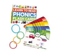 Oshhni Phonics Flashcards, Basic Educational Toy Aged 1-6 Years and Girls Aged 4-8 Years