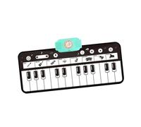 Oshhni Piano Mat for Playing Music And Dance, 14 Keys Educational Toy, Interactive Musical Toy with 8 Instrument Sounds for Kids, black white