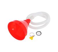 Oshhni Plastic Oil Funnel with Filter, Clamp Funne and Long Flexible Hose, for Automotive Universal Vehicle Transmissions Portable Gasoline Engine Funnel Set, Filling Draining Oil Tools, 1m Tube