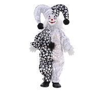 Oshhni Porcelain Harlequin Jester Dolls Funny Clown Series Birthday Gift, 23cm