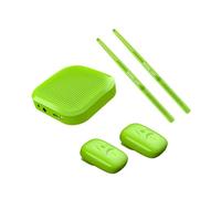 Oshhni Portable Air Drum Set, Electric Air Drum Set, Pocket Size Electronic Drum Set for Music Lovers, Kids And Adults, Green professional