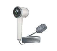 Oshhni Portable Camping Shower, USB Rechargeable Waterproof Compact Shower with Color Water Temperature Display, Ideal for Travel, Washing Clothes, Camping,