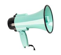Oshhni Portable Megaphone Speaker, Easy to Install, Professional Gift, Loud 30W Bullhorn for Outdoor Sales Activities, Green