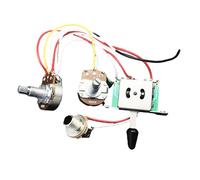 Oshhni Prewired Wiring Harness Guitar Potentiometer, Professional Volume Tone Control, Wiring Harness with 6.35 Output Replacement, 5 way