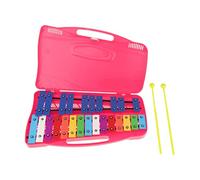 Oshhni Professional 25 Note Xylophone and Two Mallets Perfectly Tuned Glockenspiel for Kids Children Beginners Toddlers Musical Instrument, Pink
