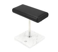 oshhni PU Leather Marble Base Watch Display Stand for All Watches, White Silver, 14.5cm