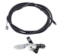 Oshhni Remote Control Lever for Dropper Seatposts, Lightweight Accessory, Replacement Part for External And Internal Cable Routing While Cycling, Sliver