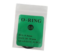 Oshhni Rubber O Rings Seal Gaskets Watch Case Cover Watchmaker Water Resistant Assortment Repairmen Watch Supplies Seal Washers, CS 0.8MM
