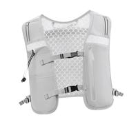 Oshhni Running Vest, Sports Bag for Women And Men, with Phone Pockets, Adjustable Straps 4L, Vest for Races, Gray