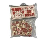 Oshhni Russian Lotto Game Wooden Bingo Set Bingo Board Game Lotto Board Game for Kids Adults
