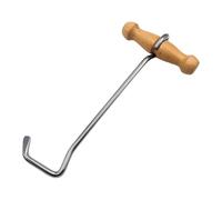 Oshhni Shoe Hook Remover with Wooden Handle, Essential Equestrian Accessory, Tool for Removing Shoe Hooks for Cowboys