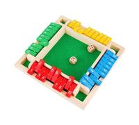 Oshhni Shut The Box Educational Numeracy Skills Wooden Number Board Children Early Education Traditional Game for Digital Flop Game (Multicolor - 2)
