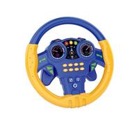 Oshhni Simulation Toy Steering Wheel with Sounds And Lights, Educational Simulation Game for Children, Electric Toy Car to Drive, blue