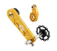 Oshhni Single Chain Tensioner, Guide for Chain Tensioner Pulleys on Mountain Bikes And, Gold