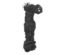 Oshhni Slow Feeding Hay Network, Pendant Mesh Bag, Portable Food Supplies, Hay Bag, Horsepower for The, Black 40inch