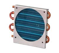 Oshhni Small Condenser Radiator for Refrigerator Freezer, Heavy Duty Copper Tube Heat Exchanger, Air Cooled Radiator for
