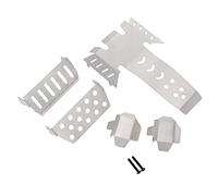 Oshhni Stainless Steel Axle Protector 1.2 mm Upgrade Protection skid plates for Vps09007 1/10 Climbing Vehicle DIY Accessories Replacement