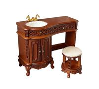 Oshhni Storage Cabinet in 1:12 Scale, Toy Kitchen for, Realistic Mini Furniture for Role-playing, Gift, DIY Model