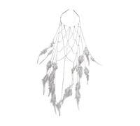 Oshhni Tassel Feather Headband Headdress Rhinestone Hair Accessories Headpieces for Parties, Silver