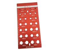 Oshhni Thread Checker Bolt Size Tool Metric Classification Portable, Quick Measurement, Aluminum Alloy, Measuring Tool