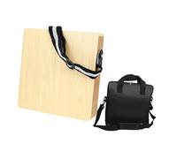 Oshhni Travel Cajon, Flat Hand Drum, Cajon Drum Box with Storage Bag, Flat Hand Drums for Performances