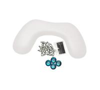 Oshhni U Shape Arm Rest, Arm Rest, Cushion Nails Cushion Hand Holder Comfortable Detachable Metal Stand for Women Nails Supplies, White