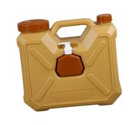 Oshhni Water Storage Container with Faucet, Portable Water Container with Handle, Outdoor Camping Jug, Vehicle Water Tank, Emergency, Hiking, Yellow, 12L