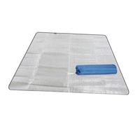 Oshhni Waterproof Aluminum Foil Camping Mat, Lightweight, Double-sided, Professional, Foldable, for Camping And The Beach, 200cmx150cm