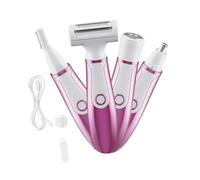Oshhni Women Hair Trimmer Face Shave Tool Gifts Cordless Hair Remover Multifunction Four in a Shaving Kits for Mother Sister Women's Day