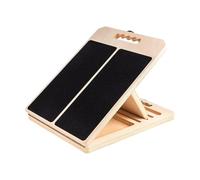 Oshhni Wooden Slant Board Incline Board Multifunctional Calf Stretcher Adjustable for Balancing Practice Pilates Squats Sports