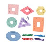 Oshhni Wooden Threading Toy, Educational, Practical, Easy to Use, Professional, Portable, Learning, Premium, for Children.