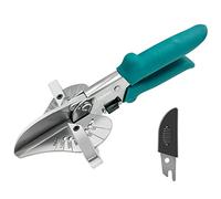 O'Shine Miter Shears for Angular Cutting Molding Crafting,Shoe Molding Cutter Tool,45-135 Degree Multi Angle Trim Cutter Hand Tool for Soft Wood PVC, an Extra Blade with Sheath Included