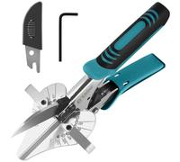 O'Shine Professional Ratchet Mitre Shears for Heavy Duty Gasket & Moulding, Multi Angle Miter Shears & Trim Cutter for 45-135 Degree, Quarter Round & Trunking Cutting Hand Tool, Extra Blade Included