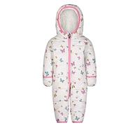 OSHKOSH B'GOSH Baby Girls' Pram Suit with Cozy Lining Snowsuit, White/Butterflies, 6-9 Months