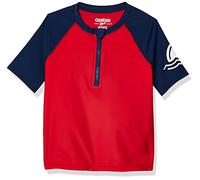 OshKosh B'Gosh Boys' Rashguard Rash Guard Shirt, Red Wash, 8