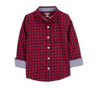 OshKosh B'Gosh Boys' Woven Buttonfront, Red, 5 Years