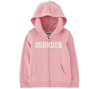 OshKosh B'Gosh Girls' Logo Hoodie 1 Hooded Sweatshirt, Rosewood, 2 Years