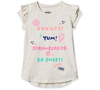 OshKosh B'Gosh Girls' Short-Sleeve Knit Tunic, Grey, 4-5