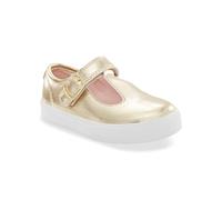 OshKosh B'Gosh Unisex Kid's Gracey Mary Jane Flat, Gold, 7 Little