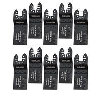 Oshlun MMC-0110 1-1/3-Inch Universal Bi-Metal Oscillating Tool Blade with Quick-Fit Arbor for Standard and Quick Change Tools, 10-Pack