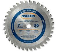 Oshlun SBF-072536 7-1/4-Inch 36 Tooth TCG Saw Blade with 5/8-Inch Arbor (Diamond Knockout) for Mild Steel and Ferrous Metals