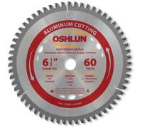 Oshlun SBNF-065060 6-1/2-Inch 60 Tooth TCG Saw Blade with 5/8-Inch Arbor (Diamond Knockout) for Aluminum and Non Ferrous Metals