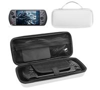 Oshmirian Carrying Case for GPD WIN 5 Game Console - Waterproof PU Leather Hard Travel Bag with EVA Protection,Portable Handheld Storage Case for Accessories[White]
