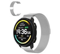 Oshmirian for SUUNTO Vertical 2 - Stainless Steel Magnetic Loop Strap, Adjustable Metal Replacement Band with Magnet Closure, Breathable Mesh, Stylish & Durable for Men Women(Silver)