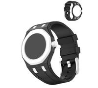 Oshmirian for Swatch Royal Pop Watch Silicone Sport Band - Durable Outdoor Strap,Soft Breathable Wristband Replacement for Fitness,Hiking,Running,Everyday Wear(Black,at Three O'Clock)