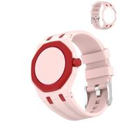 Oshmirian for Swatch Royal Pop Watch Silicone Sport Band - Durable Outdoor Strap,Soft Breathable Wristband Replacement for Fitness,Hiking,Running,Everyday Wear(Pink,at Three O'Clock)